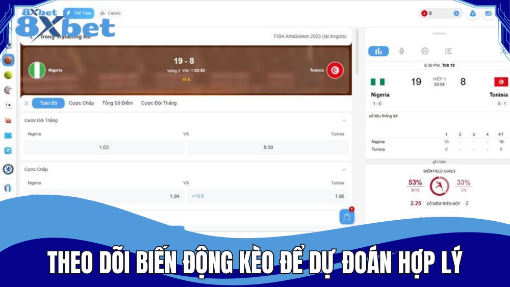 Theo dõi biến động kèo để dự đoán hợp lý hơn